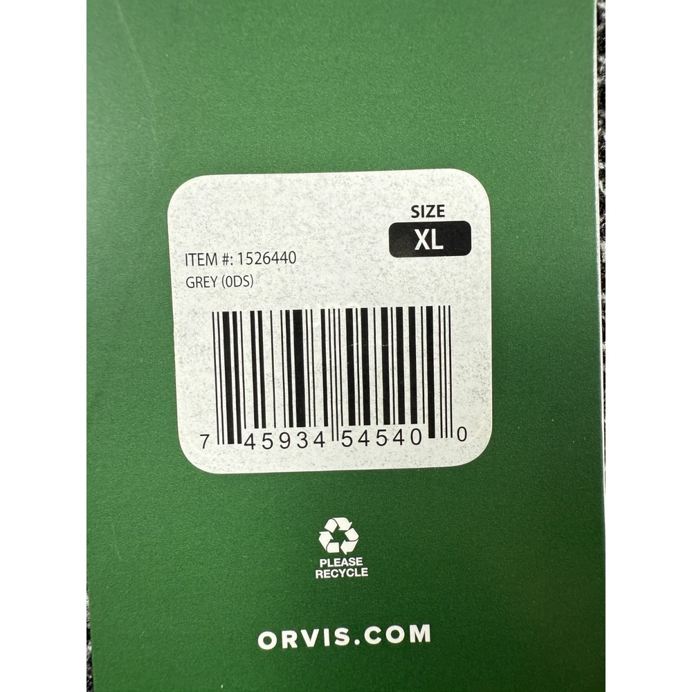 Orvis Mens 1/4 Zip Pullover Sherpa Lined Sweater Mens XL Gray NEW - Picture 6 of 11